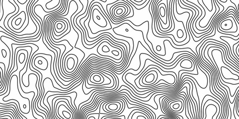 Fototapeta premium Topographic map in contour line light topographic topo contour map. ocean topographic line map with curvy wave isolines vector Topographic Map. Natural printing illustrations of maps.