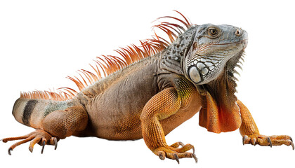 Naklejka premium Iguanodon on transparent background