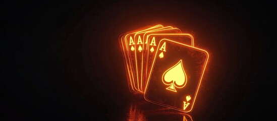 Four Aces in Neon Light