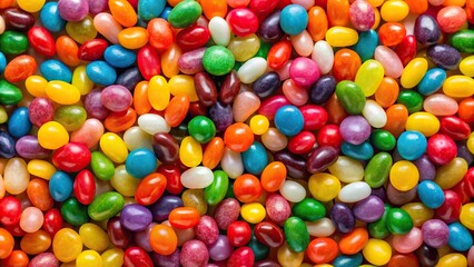 Obraz premium Colorful jellybeans candy assortment background