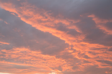 Colorful sky landscape view
