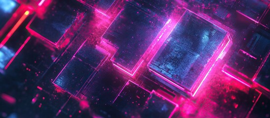 Abstract Glowing Neon Lights