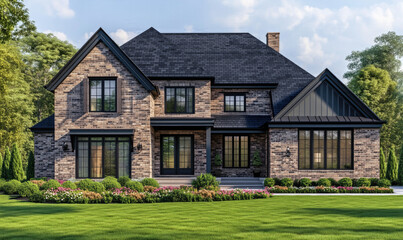 A modern duplex house