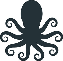Octopus logo. Isolated octopus on white background