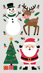 Christmas Elements Set Vector