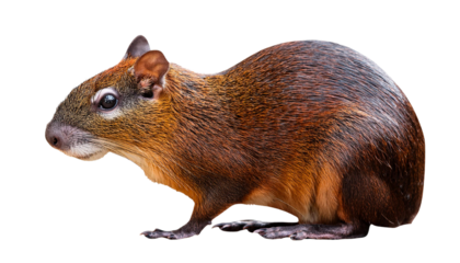 Red-Rumped Agouti on transparent background