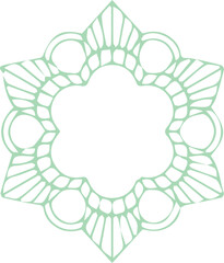 Beautiful flower art and mandala vector design