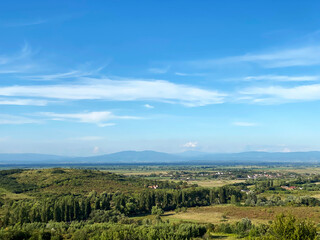 view of the city from above