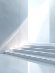 Minimalist Modern Architecture Perfect for Car and Product Ads, Featuring a Spacious, Clean Background Ideal for Displaying Vehicles with Modern Urban Charm, Ideal for Automotive Marketing