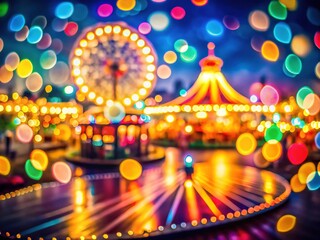 Abstract Bokeh Background with Colorful Circles for Creative Design and Inspiration