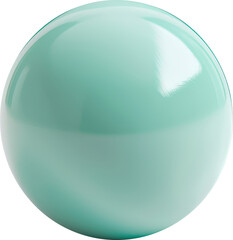 Glossy teal sphere