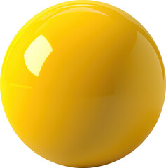 Shiny yellow sphere
