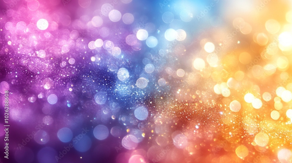 Aufkleber a colorful background with many small circles