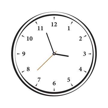 recommend clip art: clock icon white, clock icon vector Classic design wall clock. Analog clock. Vector