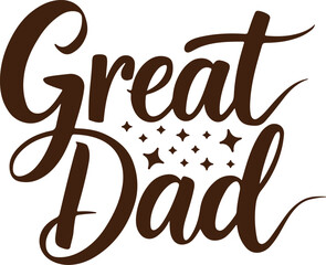 Great Dad Vector Art illustration