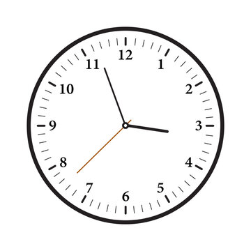 recommend clip art: clock icon white, clock icon vector Classic design wall clock. Analog clock. Vector