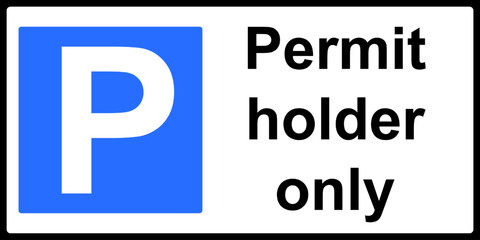 Parking restricted to permit holders
