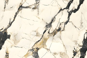 Naklejka premium Seamless Pattern of White and black marble wall