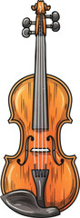 Naklejka premium A classic violin.