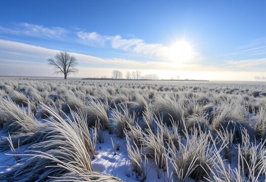 Winterse Natuur, winter nature landscape