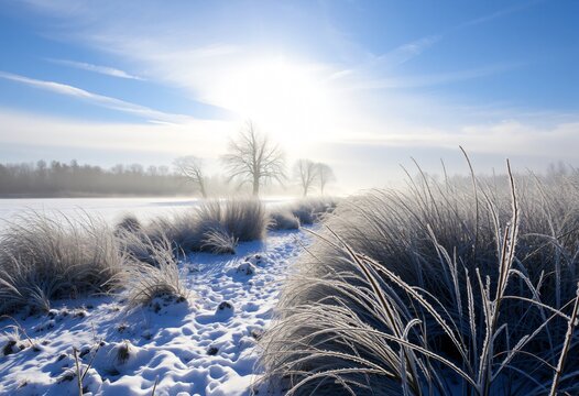Winterse Natuur, winter nature landscape