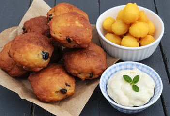Christmas snack dutch, oliebollen