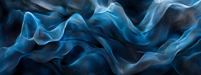 Obraz premium Futuristic Blue Ripples