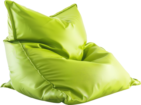Lime green bean bag chair