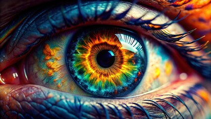 Human Eye Ball Solid Icon in Tilt-Shift Photography for Enhanced Visual Appeal