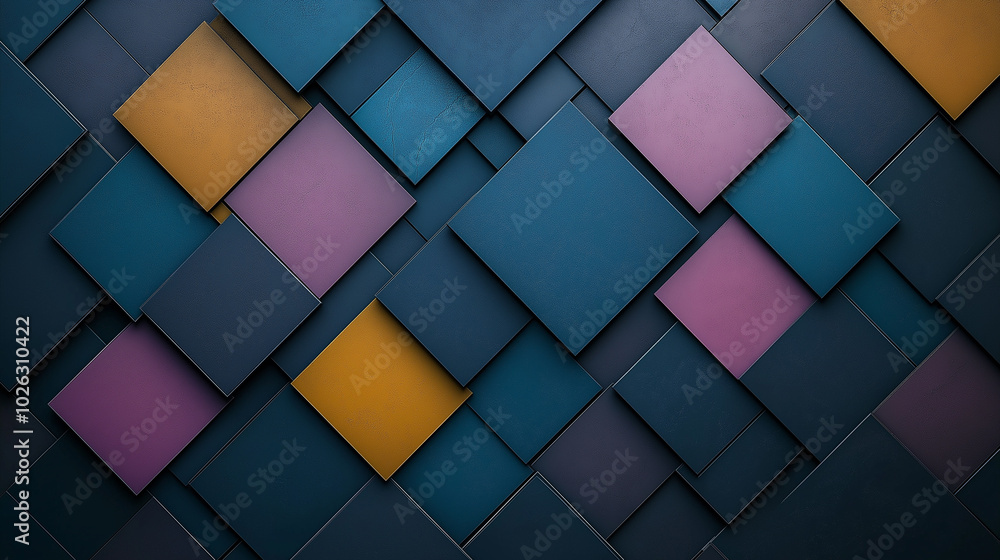 Poster abstract geometric in multi-colored shades with geometric shapes and patterns. minimalistic and attr