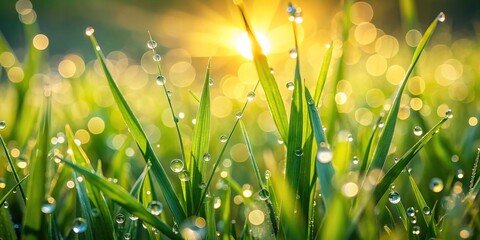 Fototapeta premium Lush Green Grass Frame Vector for Nature Backgrounds and Designs