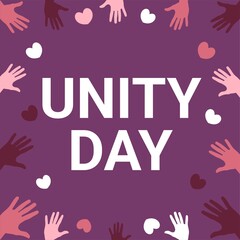 Unity Day web banner design illustration 