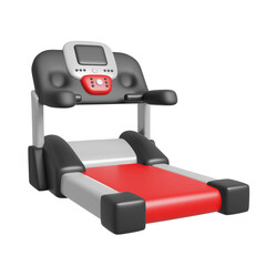 Running or Exercise Treadmill Machine 3D render icon