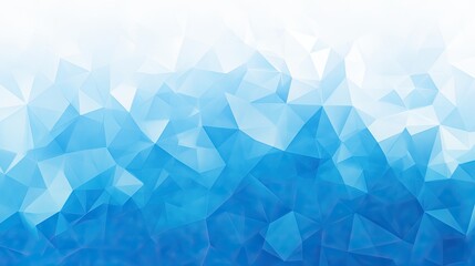 Fototapeta premium Abstract blue and white polygonal background with a gradient effect.