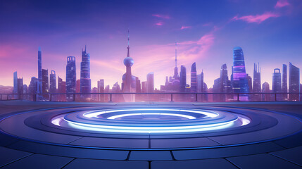 cyberpunk city