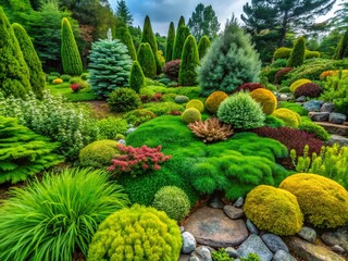 Fototapeta premium Discover Clubmoss: The Unique Ground Cover Plant for Lush Greenery and Natural Landscapes in Your Garden Design