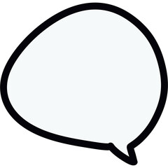 Hand-drawn thought bubbles without background can be used as png.