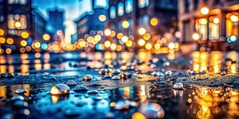 Silver Bokeh Texture on Light Background for Urban Exploration Photography