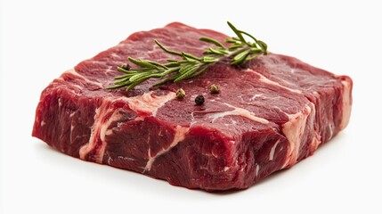 Fototapeta premium Beef meat, isolated on a clean white background