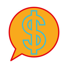 Dollar icon template