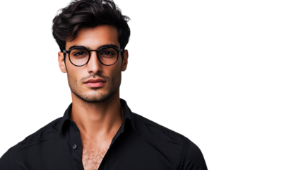 Stylish Male Fashion Model PNG Cutout on a Transparent Backdrop for Dynamic Presentations and Creative Projects. Ideal for Fashion, Advertising, and More!