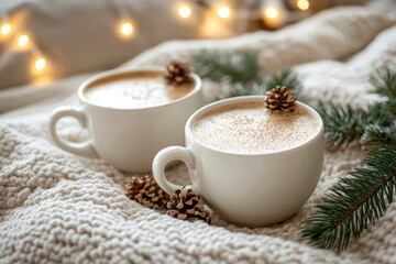 Christmas Decoration Breakfast in Bed Cappuccino
