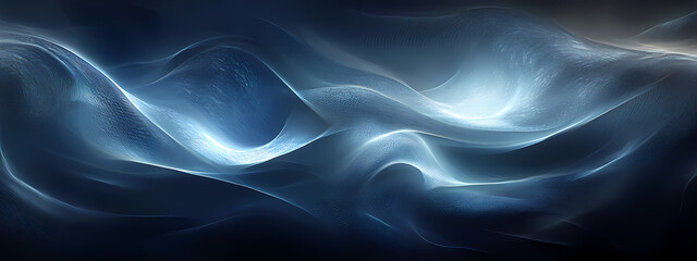 Obraz premium Serene Blue Waves