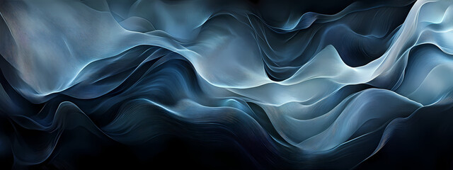 Obraz premium Serene Blue Waves