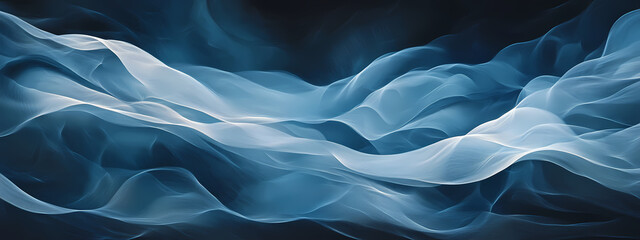 Obraz premium Serene Blue Waves