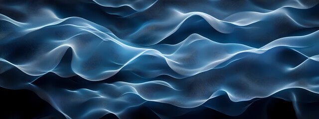 Fototapeta premium Serene Blue Waves