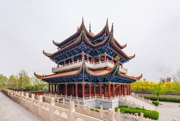 Landscape of Great Mercy Zen Temple, Shengfang town, Hebei