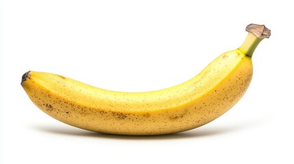 A fresh, ripe banana with a vibrant yellow peel, perfect for healthy snacks, smoothies, or as a natural energy source.