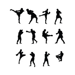 muay thai silhouette