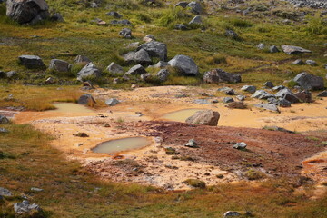Fototapeta premium Andes Mountains, Cajon del Maipo, Chile